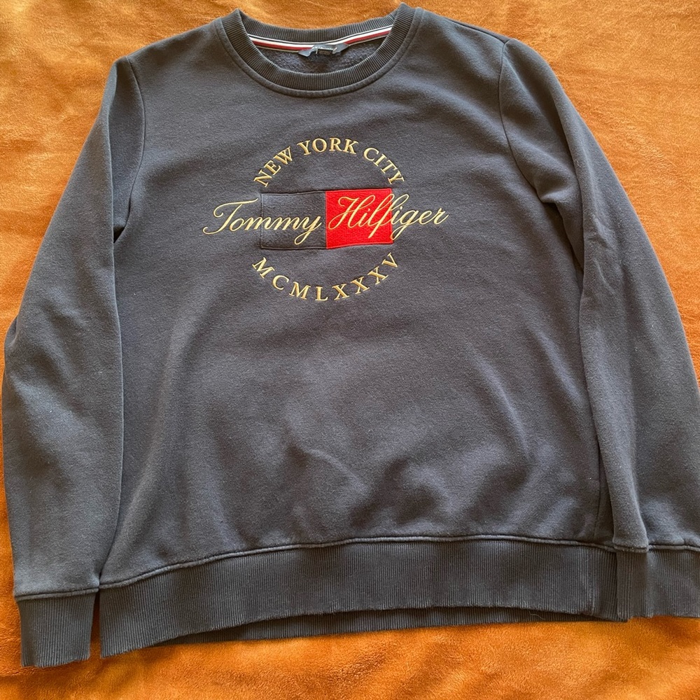 Tommy Hilfiger Essential New York Embroidered Logo Navy Blue